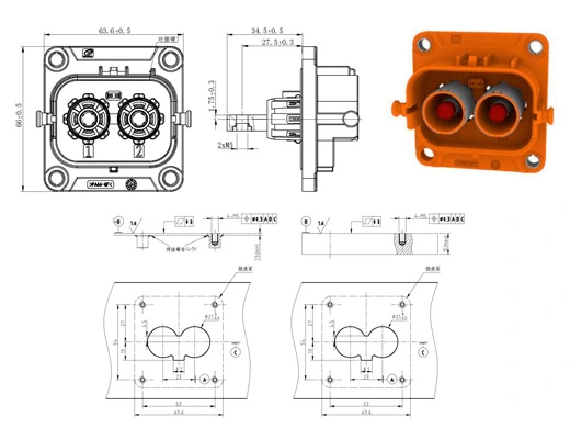 YG1079-2/3pinシリーズ電気コネクタの詳細