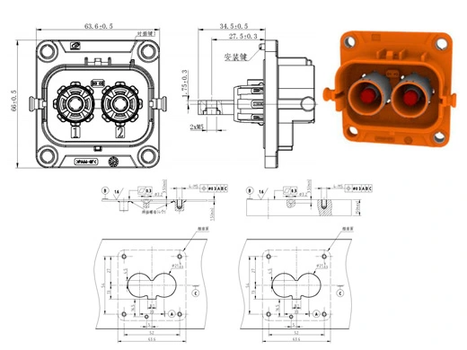 YG1079-2/3pinシリーズ電気コネクタの詳細